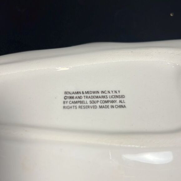 Campbell’s Soup Advertising  Spoon Rest. Benjamin  & Medwin  1996. 7.5”. KK279 - Picture 3 of 4